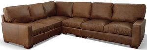 USA Premium Leather Furniture® 4-Piece Rambo Leather Sectional