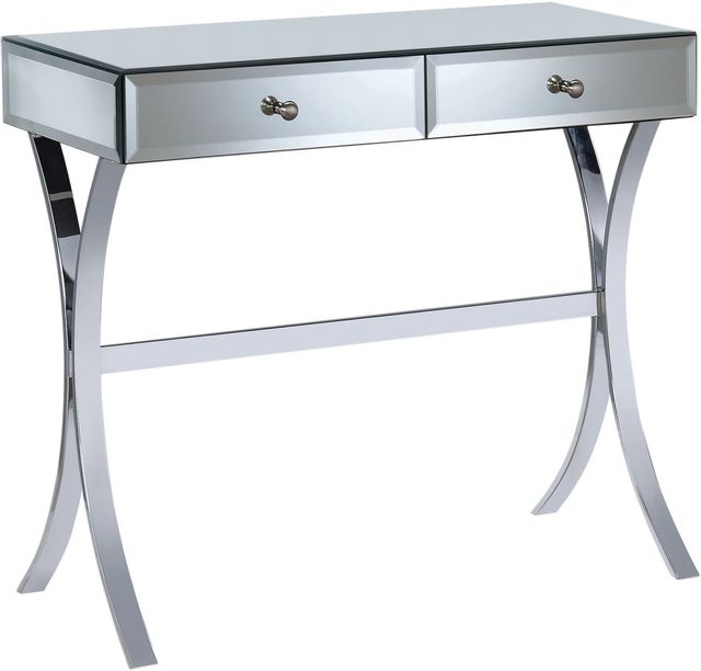 Coaster® Clear Mirror 2-Drawer Console Table 0