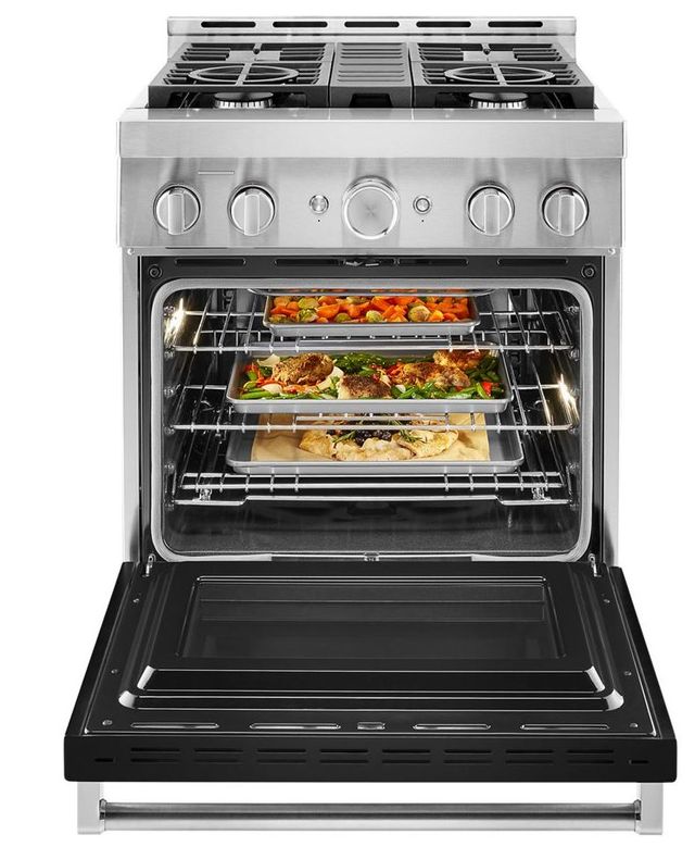 KitchenAid® 30" Stainless Steel Commercial Style Gas Range 8
