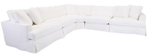 Synergy® 1300 5 Piece Lily White Sectional