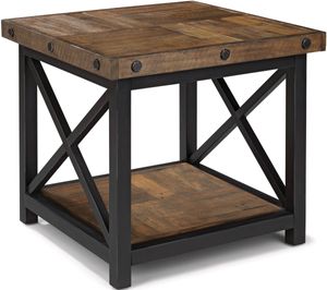 Flexsteel® Carpenter Light Brown Lamp Table