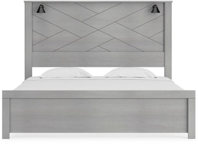 Signature Design by Ashley® Cottonburg Light Gray/White King Panel Bed 3