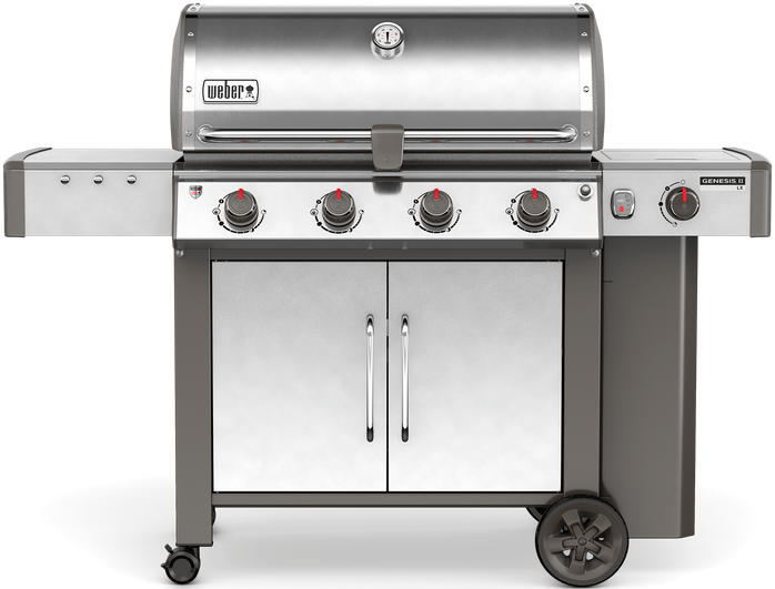 Weber® Genesis® II LX S-440 Free Standing Gas Grill-Stainless Steel