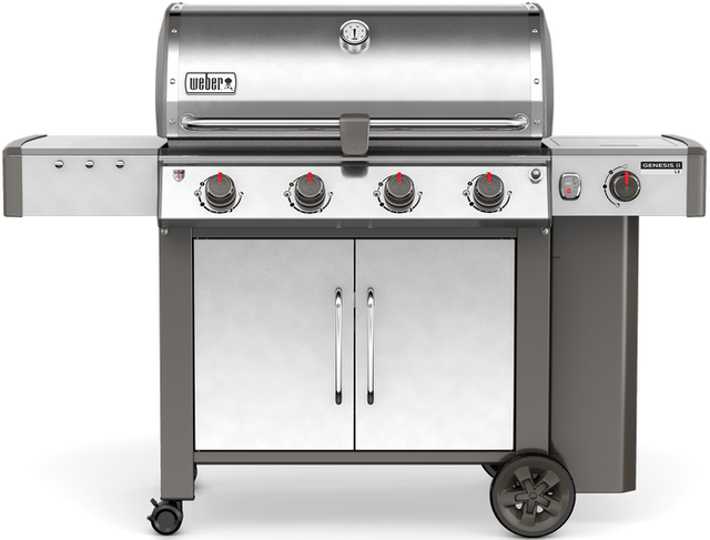 Weber® Genesis® II LX S-440 Free Standing Gas Grill-Stainless Steel-0