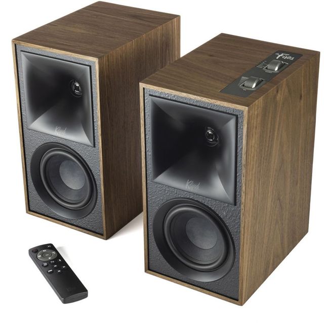 Klipsch® The Fives Walnut Powered Speakers 3