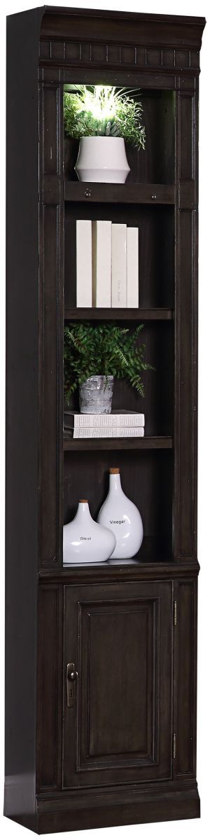 Parker House® Washington Heights Washed Charcoal 22" Open Top Bookcase