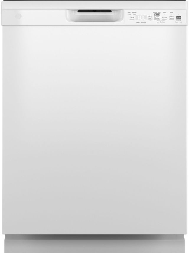 GE® 24" White Built In Dishwasher-0