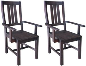 Coaster® Calandra 2-Piece Vintage Java Arm Chairs