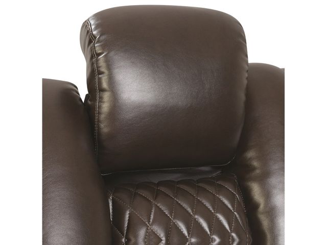 Coaster® Delangelo Brown Power Reclining Loveseat with Drop-Down Table 3