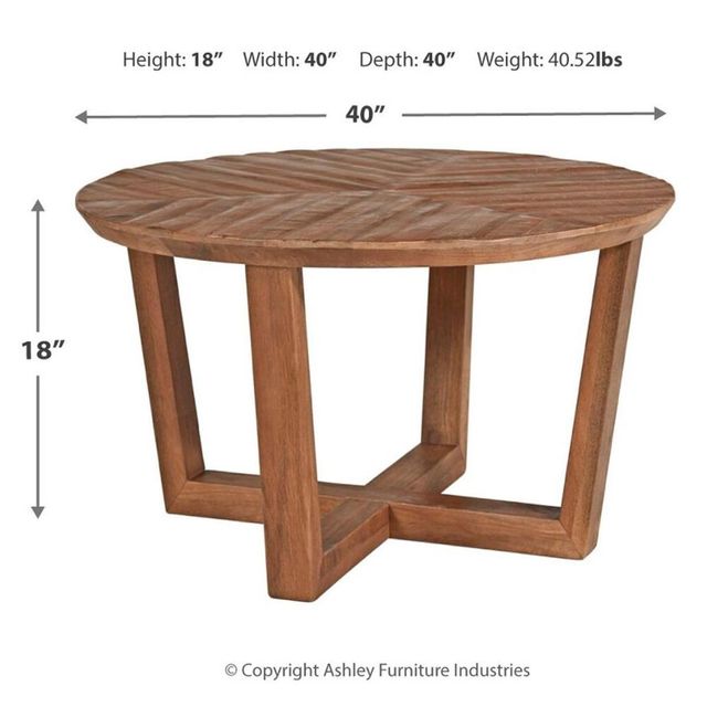 Signature Design by Ashley® Kinnshee Brown Coffee Table-2