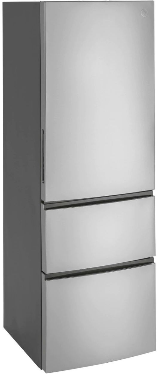 GE® 11.9 Cu. Ft. Stainless Steel Counter Depth Bottom Freezer Refrigerator-1