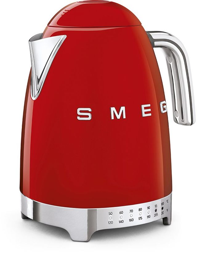 Smeg 50's Retro Style Aesthetic Polished Stainless Steel Electric Kettle 12