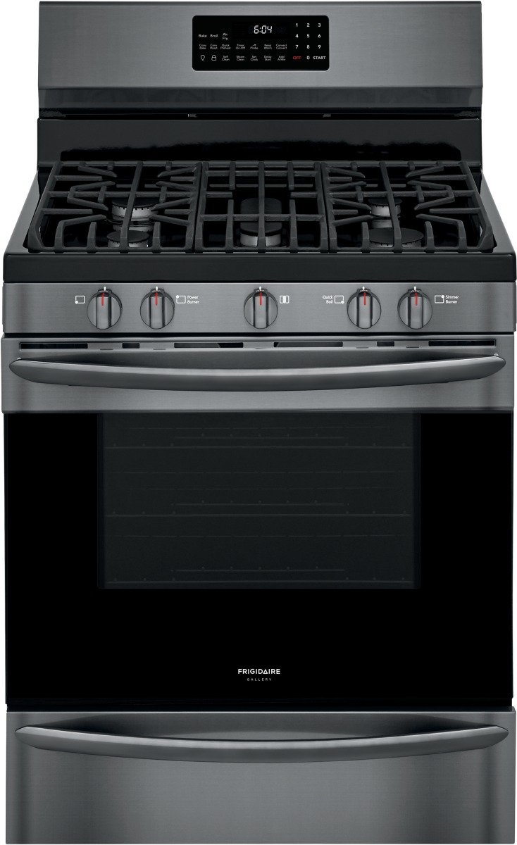 Frigidaire Gallery® 30" Black Stainless Steel Freestanding Gas Range ...