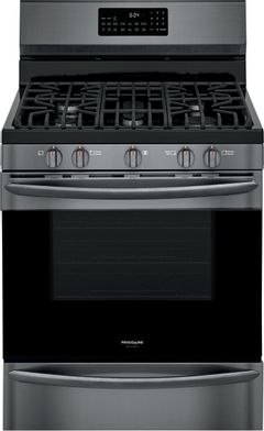 Frigidaire Gallery® 30" Black Stainless Steel Pro Style Gas Range with Air Fry
