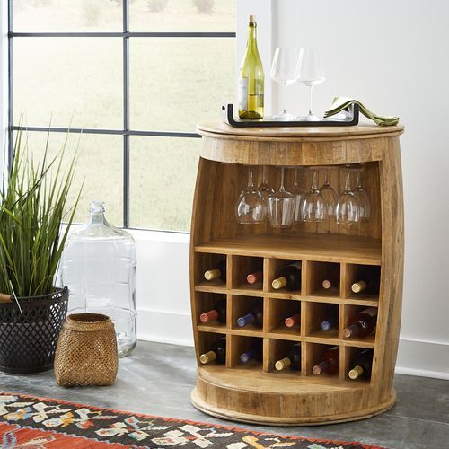 Liberty Furniture Durango Weathered Honey Bar & Wine Cabinets 4