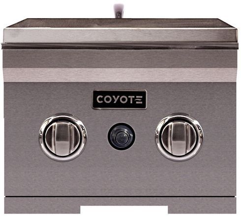 Coyote C Series Natural Gas Built In Double Side Burner-Stainless Steel