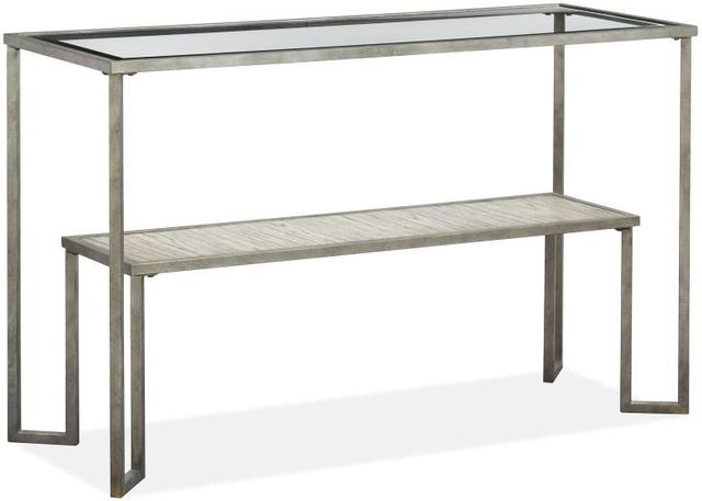 Magnussen® Home Bendishaw Coventry Grey and Zinc Rectangular Sofa Table