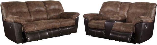 Signature Design by Ashley® Follett 2-Piece Coffee Living Room Set with Reclining Sofa