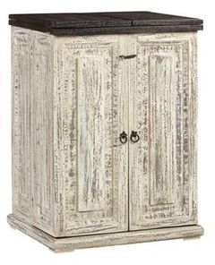 Progressive® Furniture Margarita Vintage White Bar Cabinet
