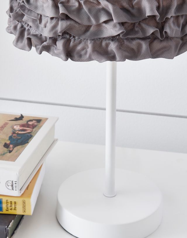 Signature Design by Ashley® Mirette 2-Piece Gray/White Table Lamp Set 2