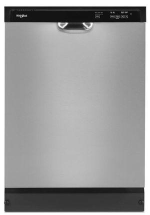 Whirlpool® 24" Stainless Steel Front Control Built In Dishwasher