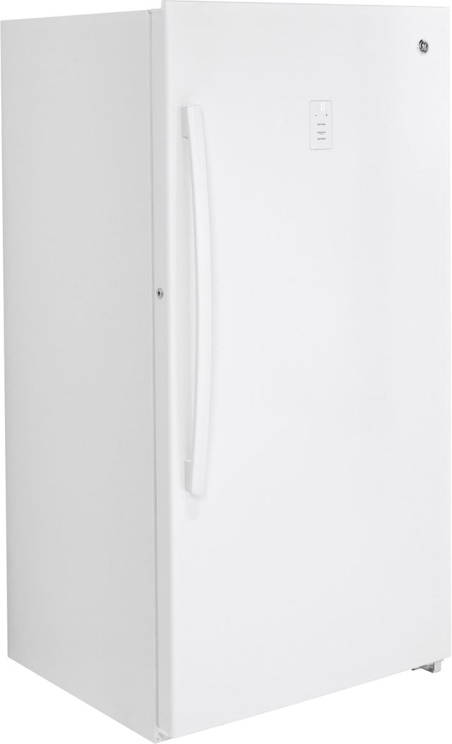 Ge® 17 3 Cu Ft White Upright Freezer Kam Appliances Hyannis