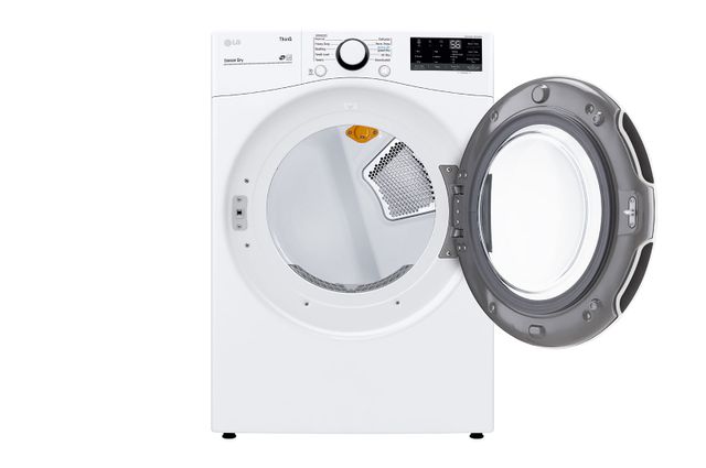 LG 7.4 Cu. Ft. White Front Load Electric Dryer 7