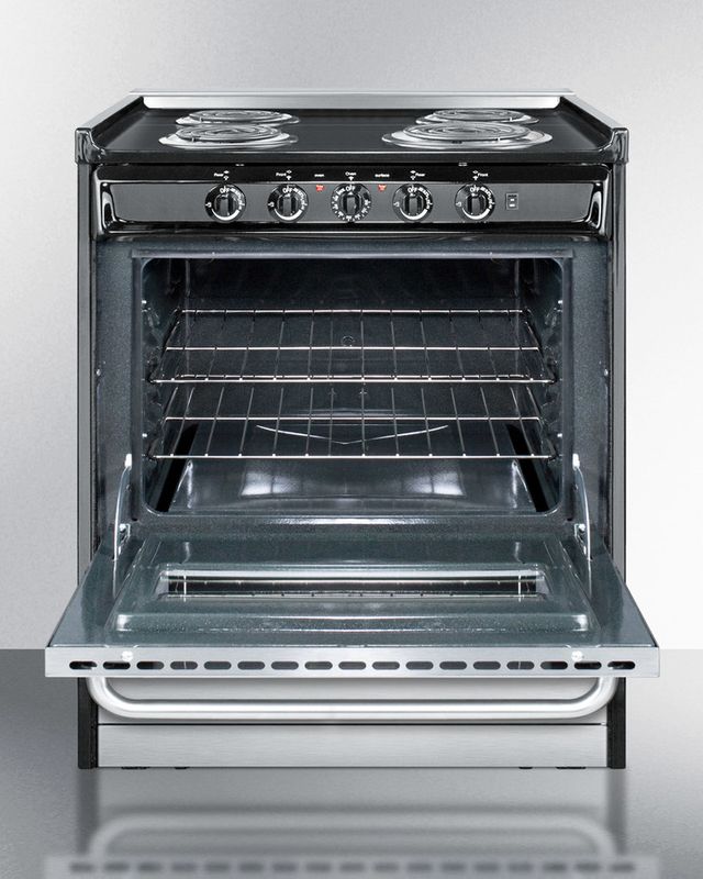Summit® Professional 30" Stainless Steel Slide in Electric Range 2