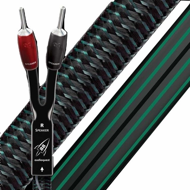 AudioQuest® Rocket 88 Green 1 Ft Braided Speaker Cable