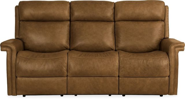 Hooker® Furniture MS Poise Venerando Latte Power Recliner Sofa with Power Headrest 3