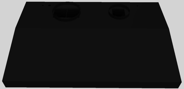 Vent-A-Hood® 48" Wall Mounted Liner Insert-Black-0
