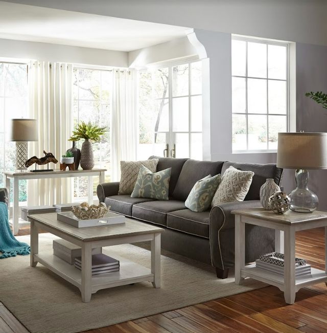 Liberty Furniture Summerville Soft White Sofa Table 5