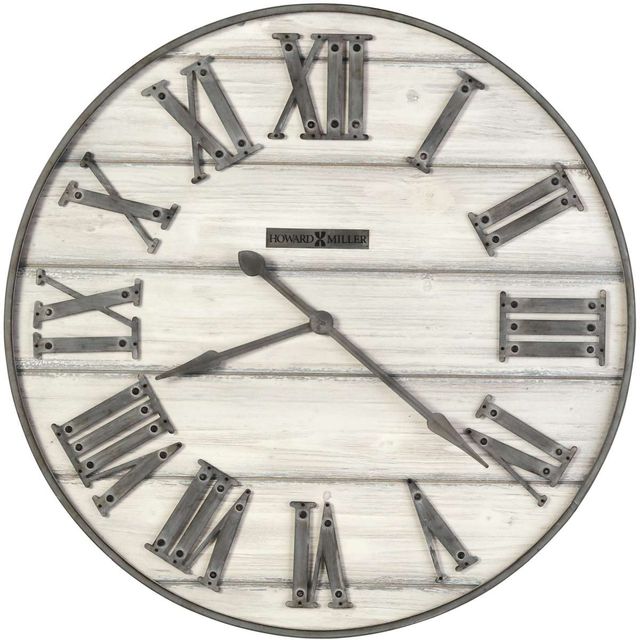 Howard Miller® West Grove Gray/White Washed Gallery Wall Clock