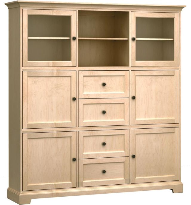 Howard Miller® Customizable 73" Home Storage Cabinet with Four Cabinets and Four Drawers-0