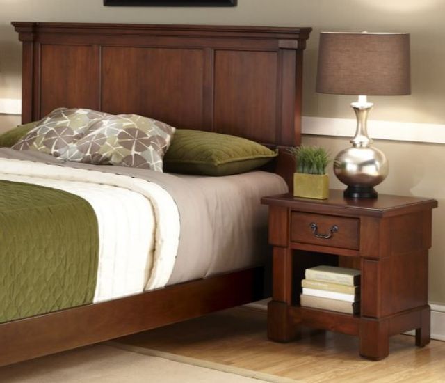 homestyles® Aspen Brown King Bed and Nightstand -1