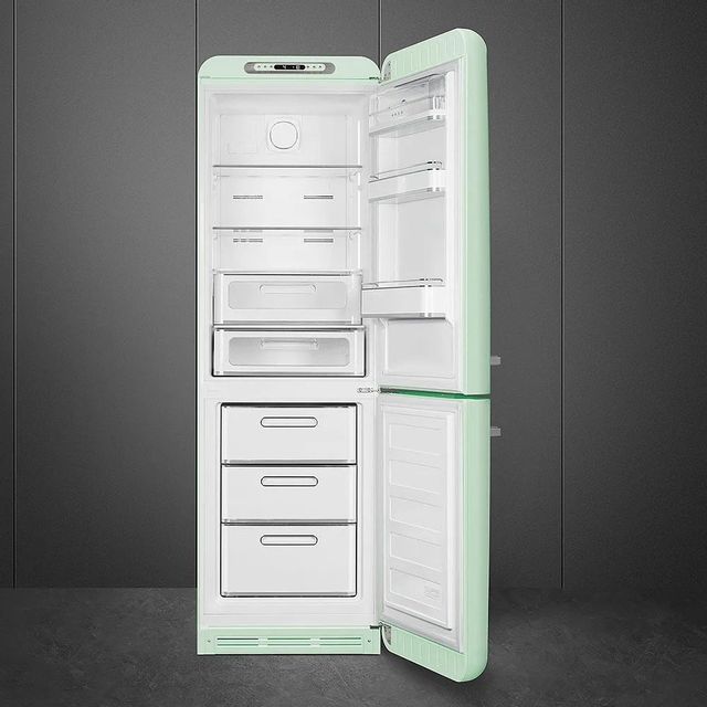 Smeg 50's Retro Style Aesthetic 11.7 Cu. Ft. Pastel Green Bottom Freezer Refrigerator 1
