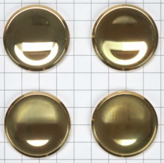 JennAir® Set of 4 Brass Large Range Burner Caps 1