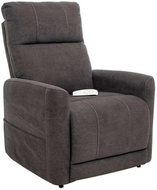 Windermere Mega Savile Gray Chaise Lounger With Heat & Massage Power Recliner