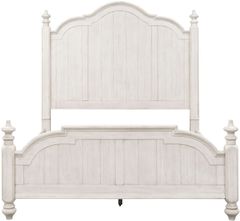 Liberty Furniture Farmhouse Reimagined Antique White Queen Poster Bed