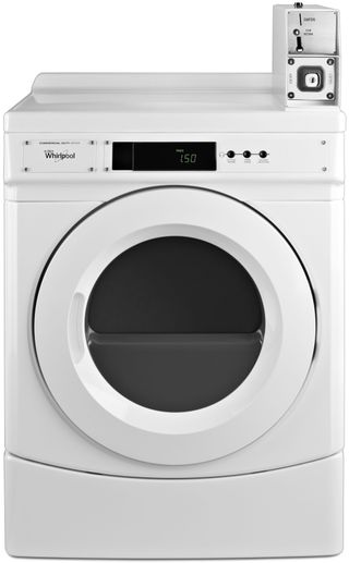 Whirlpool® Commercial 6.7 Cu. Ft. White Front Load Electric Dryer