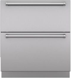 Sub-Zero® 36" Integrated Stainless Steel Drawer Panels with Pro Handles