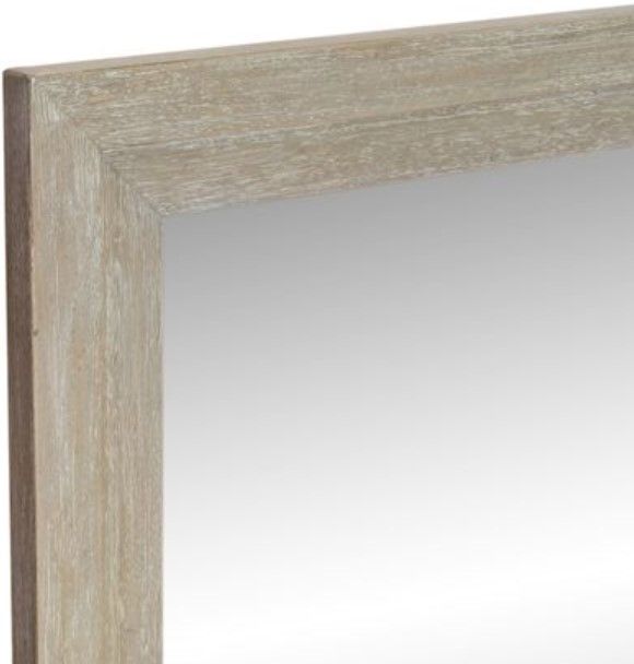 Liberty Belmar Washed Taupe/Silver Champagne Landscape Mirror-3