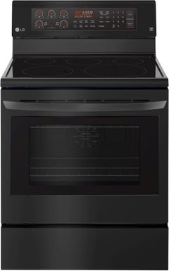 LG 29.88” Matte Black Stainless Steel Free Standing Electric Single Oven Range
