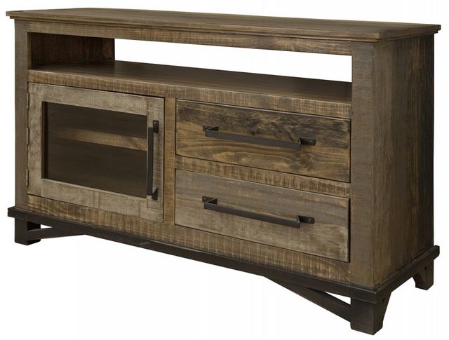 International Furniture© Loft Brown 52" 2 Drawers, 1 Door TV Stand-0