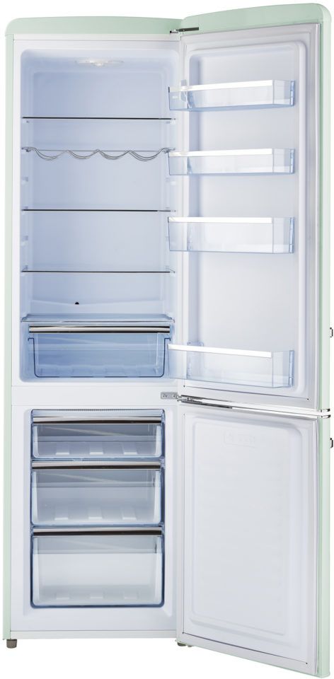 Unique® Appliances Classic Retro 9.0 Cu. Ft. Summer Mint Green Counter Depth Freestanding Bottom Freezer Refrigerator 3