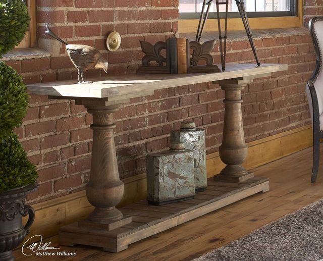 Uttermost® Stratford Stony Gray Console Table 1