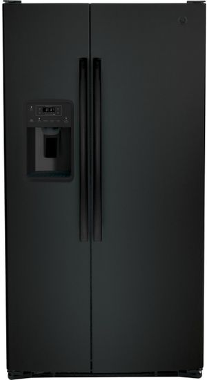 GE® 25.3 Cu. Ft. Black Side-by-Side Refrigerator