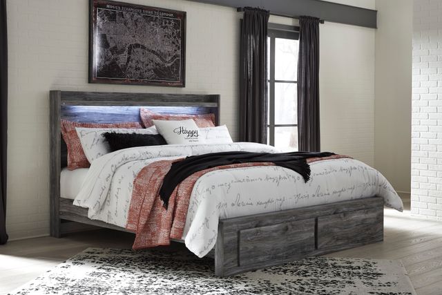 Signature Design by Ashley® Baystorm Gray Queen Platform Bed with 2 Storage Drawers 21