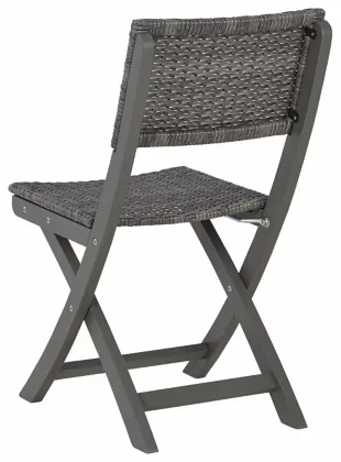 Signature Design by Ashley® Safari Peak 3 Pieces Gray Outdoor Table and Chairs Set-2