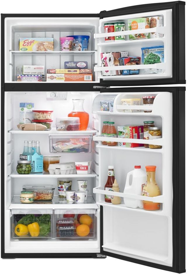 Whirlpool® 16.0 Cu. Ft. Top Freezer Refrigerator-Black 6